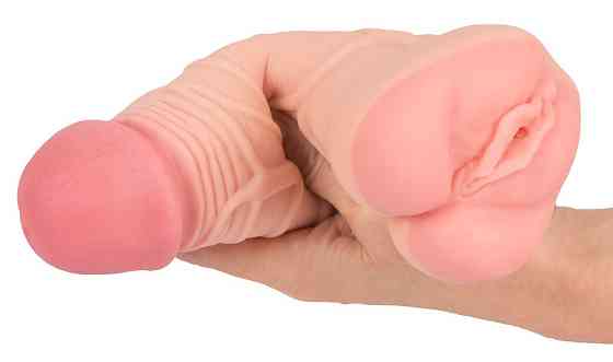 Насадка+мастурбатор - Nature Skin 2in1 Extension+Masturbator (+8 см) Sex Aura Киев