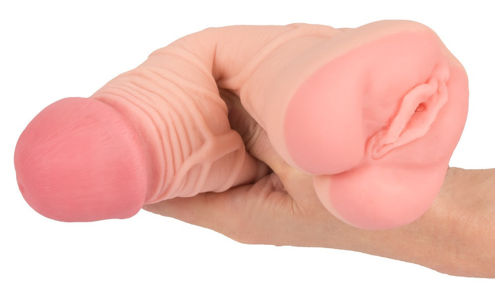 Насадка+мастурбатор - Nature Skin 2in1 Extension+Masturbator (+8 см) Sex Aura Киев - изображение 6