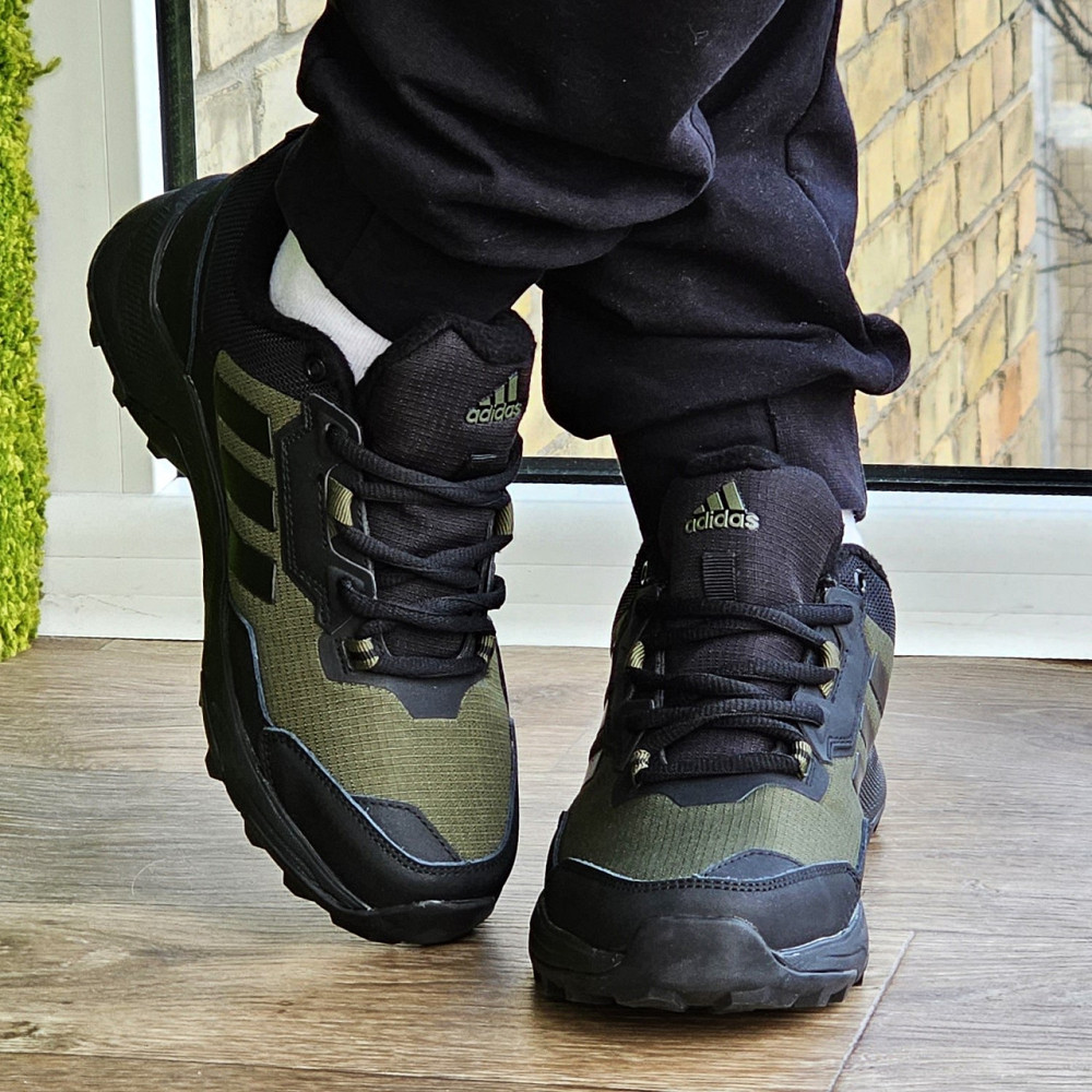 Термо Кроссовки Adidas Gore-Tex Хаки Мужские Зимние Адидас Зелёные (размеры: 41) Днепр - изображение 7