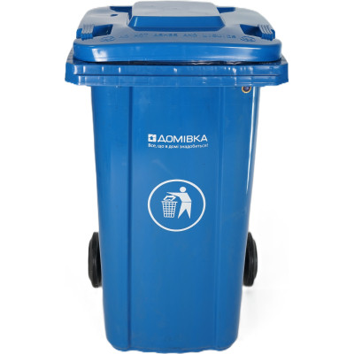 Контейнер для мусора Домівка 100L-A Синий 100 л (000033131) Винница - изображение 1