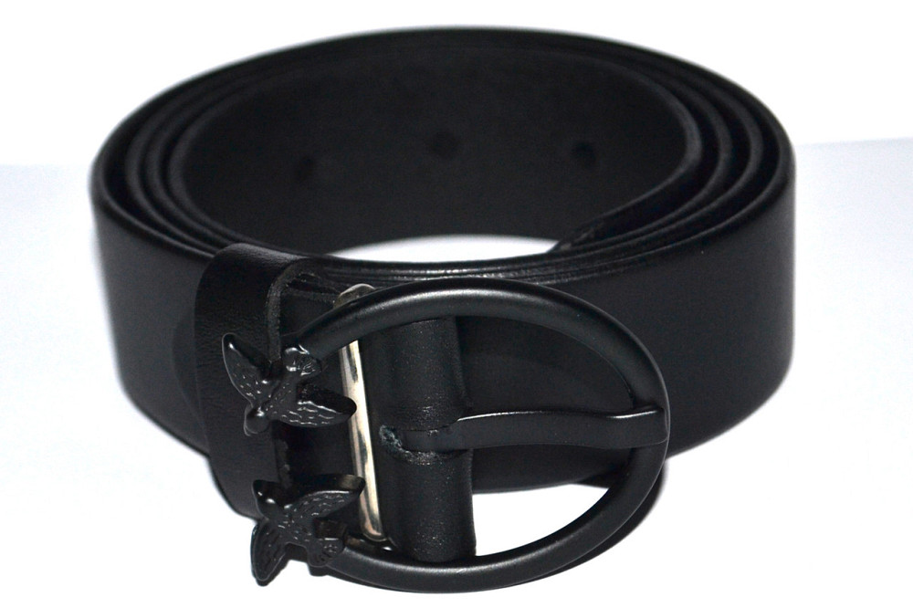 Шкіряний ремінь жіночий чорний 1250х35 мм Одеса - фото 6