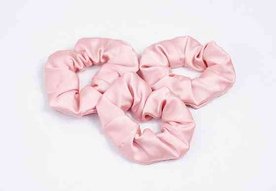 Гумка для волосся шовкова Рожевий Харків