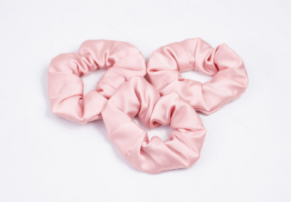 Гумка для волосся шовкова Рожевий Харків - фото 2