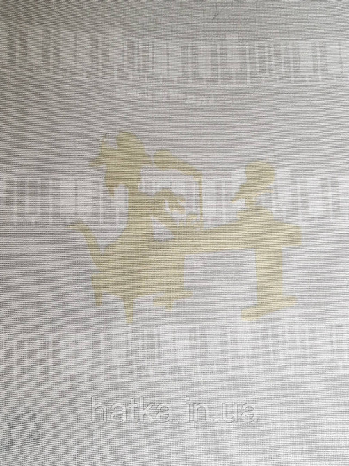 Обои виниловые на флизелине AdaWall Ada Kids метровые детские музыкальные инструменты ноты на светло сером Киев - изображение 3