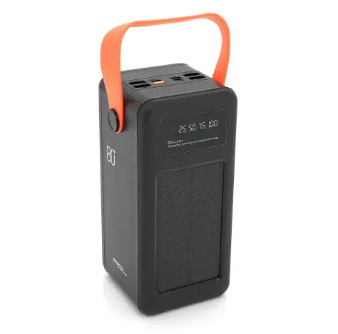 Універсальна зарядна батарея ACL PW53 Silar 80000mAh + ліхтар + комплект кабелів (Чорний) Вінниця