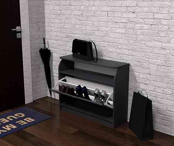 Тумба для обуви №3, Антрацит, 800/250/650 Львов