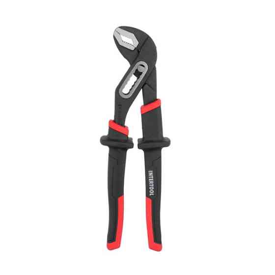 Кліщі сантехнічні 250 мм, кована сталь 40CrV, двокомпонентні рукоятки, STORM INTERTOOL NT-0165 Київ