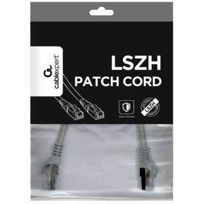 Патч-корд 1м S/FTP Cat 6A CU LSZH grey Cablexpert (PP6A-LSZHCU-1M) Вінниця