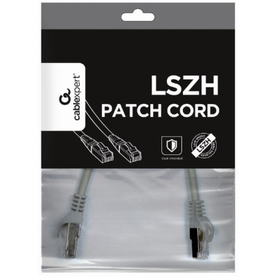Патч-корд 1м S/FTP Cat 6A CU LSZH grey Cablexpert (PP6A-LSZHCU-1M) Винница - изображение 4