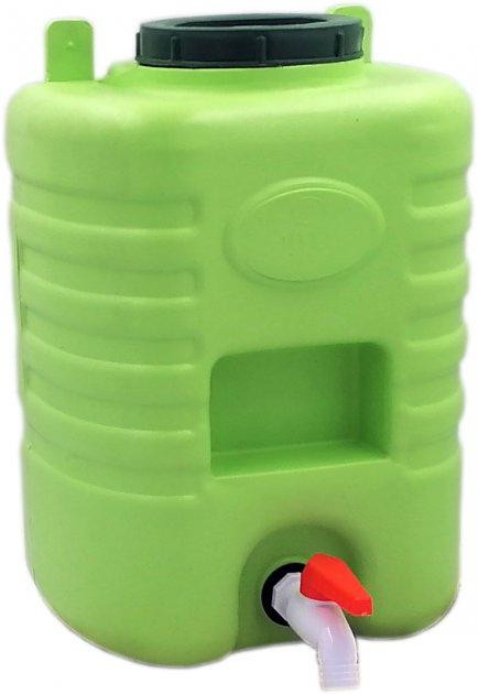 Рукомийник  пластиковий 10л бак для води з краном для дачі Дніпро - фото 2