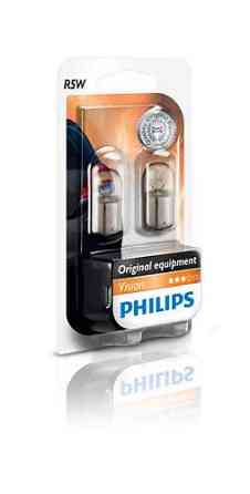 Комплект вказівних ламп розжарювання PHILIPS 12821B2 R5W 12V 5W BA15s Харків