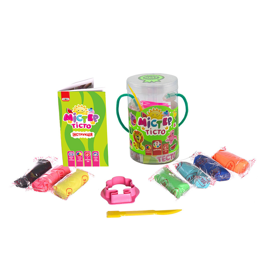 Набір тіста для ліпки 71806 (укр) Містер тісто 7 кольорів , у блістері 7-11см, шт Київ - фото 1