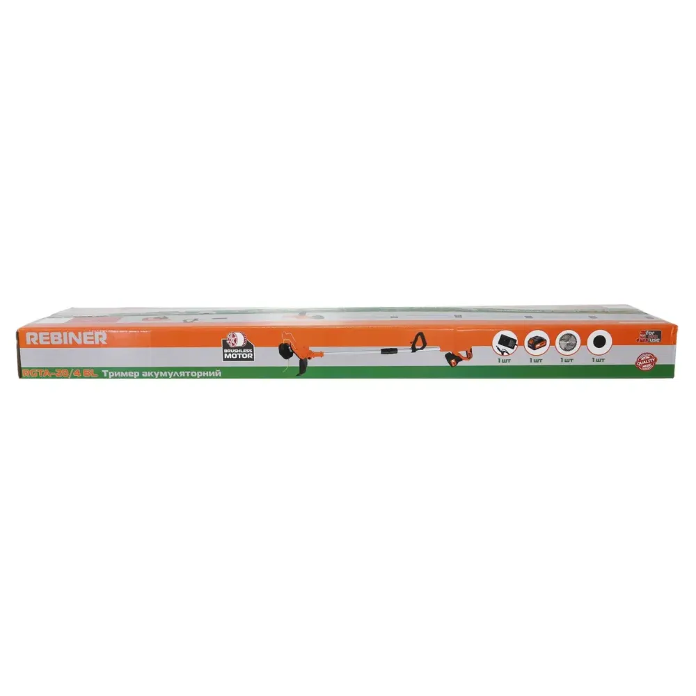 Триммер для травы аккумуляторный Rebiner RGTA-20/4 BL,Аккумуляторный триммер с бесщеточным мотором 1 АКБ, 3 А/ч Львов - изображение 2