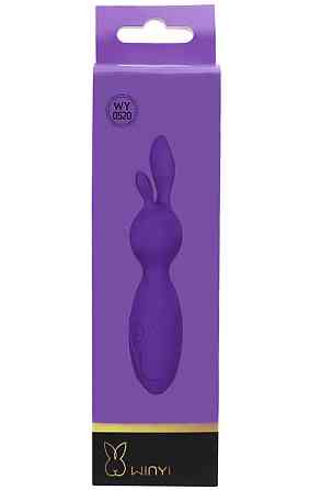Вібратор Purple bunny 10 режимів вібрації колір фіолетовий Sex Aura Київ