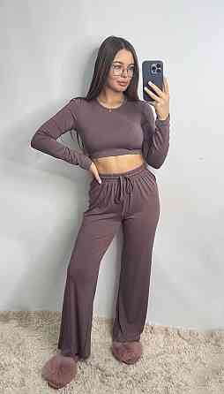 Стильний жіночий костюм з трикотажу віскоза Мокко XS-S Харків