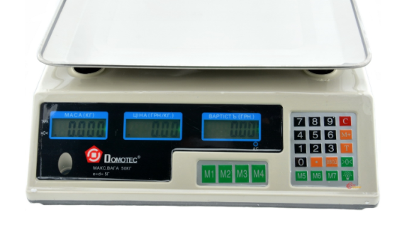 Весы торговые DOMOTEC MS-228 50кг 2851 Одеса