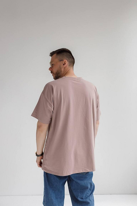 Футболка базова оверсайз чоловіча Какао 3XL/4XL Харків - фото 3