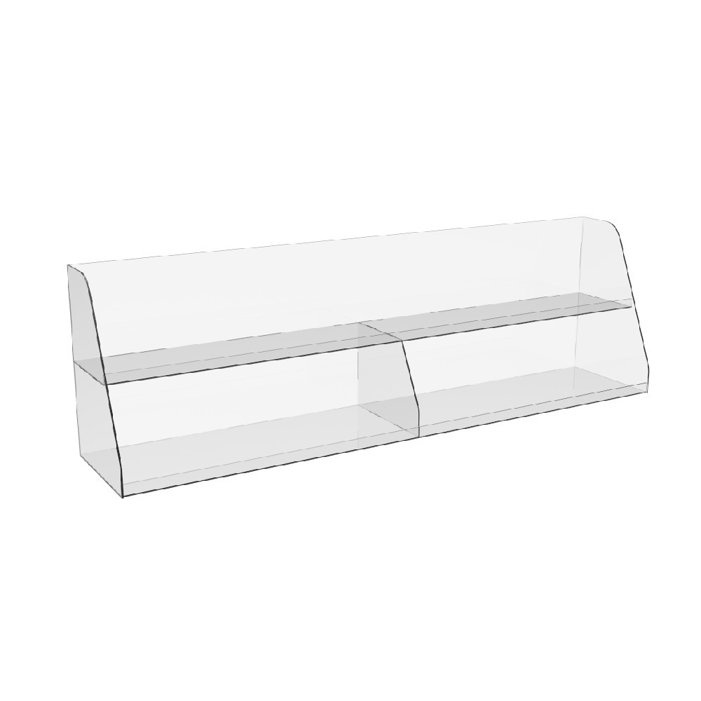 Підставка EKOSTAR під товар вітрина 2-х ярусна 1000х200х300 Київ - фото 2