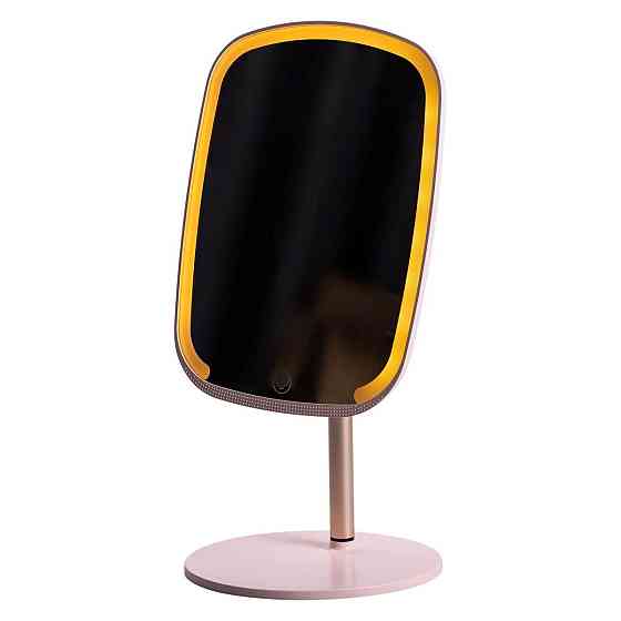 Настольное зеркало с подсветкой для макияжа, розовое Киев