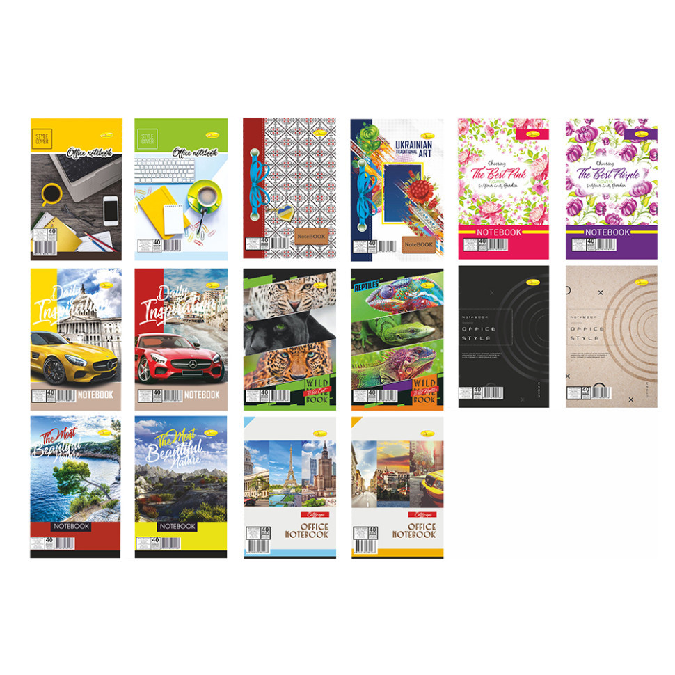 Блокнот А5 Б-Л5-40, 40 листов, пружина сверху Винница - изображение 1