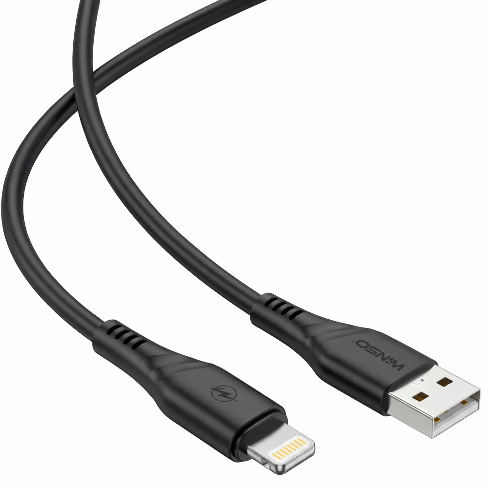 Кабель Winso Pro USB to Lightning PVC 2м чорний Львів - фото 3