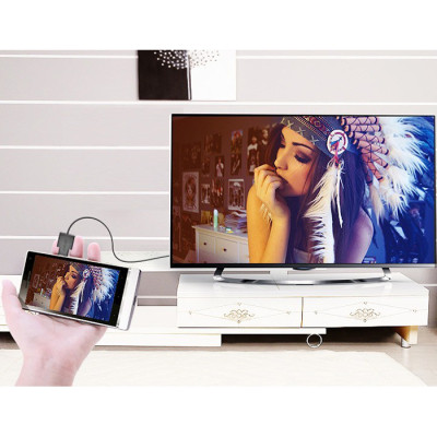 Переходник Micro HDMI M to HDMI F black Ugreen (20106) Винница - изображение 2