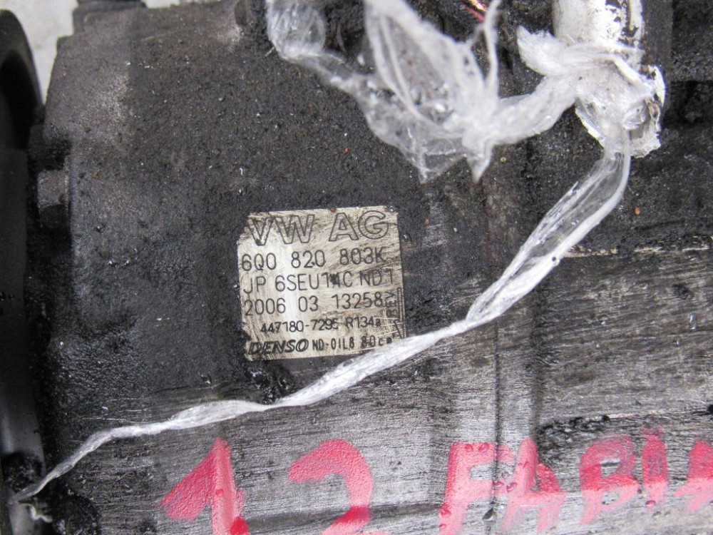 Компресор кондиціонера Skoda Fabia 1999-2007 (6Q0820803K) Ковель - фото 3