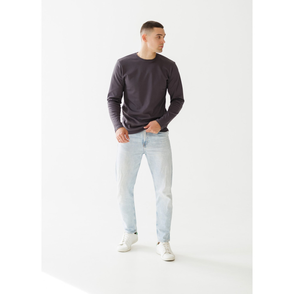 Чоловічий лонгслів зі 100% бавовни, інтерлок | Наталюкс 94-1342 3XL Київ - фото 4