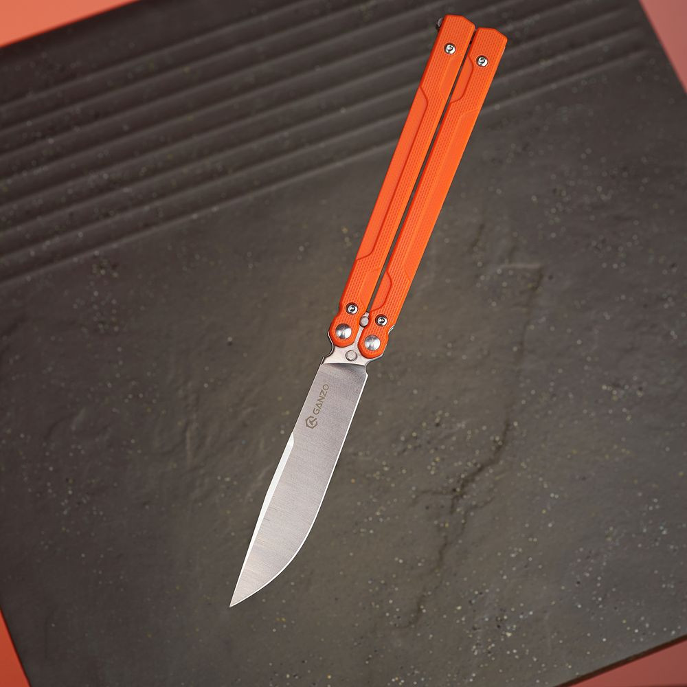 Нiж-метелик (балiсонг) Ganzo G766-OR Київ - фото 10