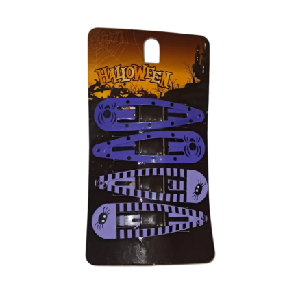 Заколки на Хелловін з принтом one size фіолетово-чорний Київ