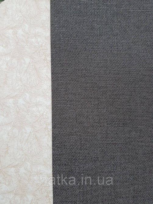 Шпалери флізелінові екологічно чисті Decoprint Essentials EE22523 однотонні під тканину чорно бузкові Київ - фото 1