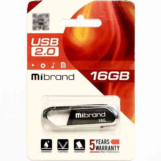 Flash Mibrand USB 2.0 Aligator 16Gb Black Киев