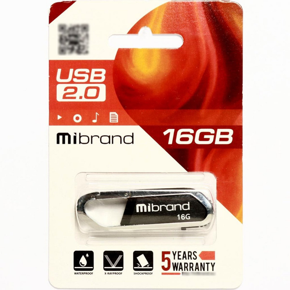 Flash Mibrand USB 2.0 Aligator 16Gb Black Киев - изображение 2