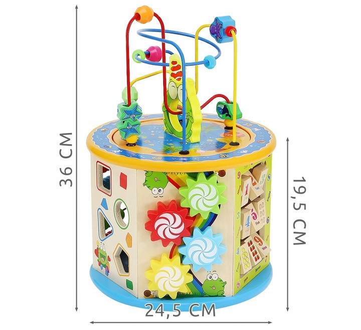 Детский Деревянный развивающий куб ,сортер ,мультибокс 8в1 Kruzzel (22429) Нововолынск - изображение 10