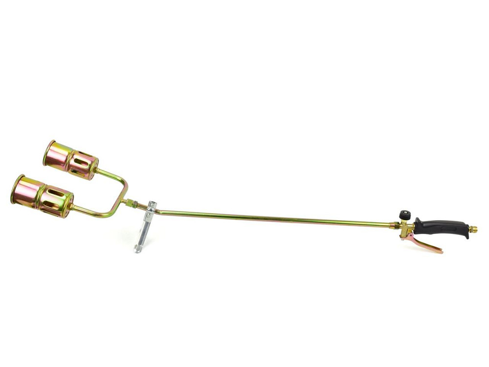 Газовий пальник покрівельних робіт "GeKo" довжиною 85см  на 2 сопла 60мм і шлангом 5,0м Київ - фото 2