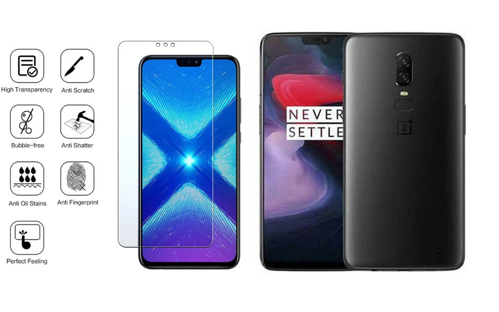 Защитное стекло NeoGlass для OnePlus 6, OnePlus 6T – ультрапрозрачное и устойчивое Киев - изображение 4