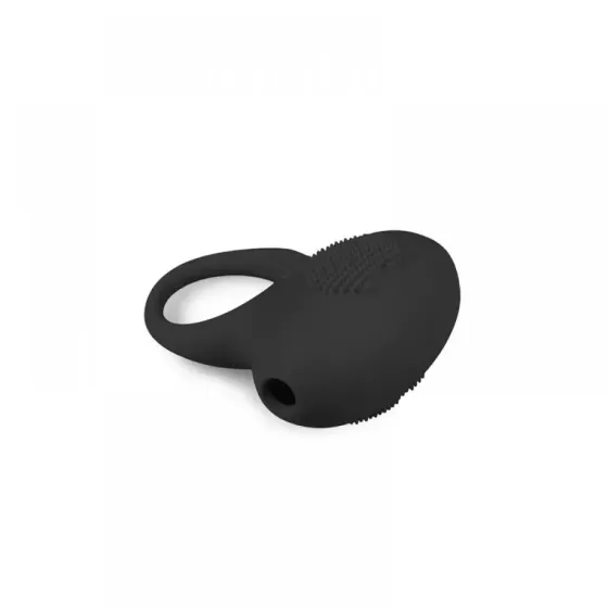 Ерекційне кільце з вібрацією Vibrating Cock Ring Black Sex Aura Київ