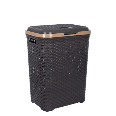 Корзина для белья Violet House 0726 Роттанг Coffee 55 л (0726 Роттанг COF 55 л) Винница - изображение 1
