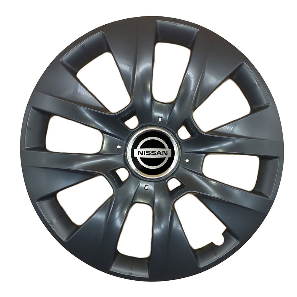 Автомобильные модельные колпаки R15 SJS Nissan 334 4шт, чёрные Киев - изображение 1