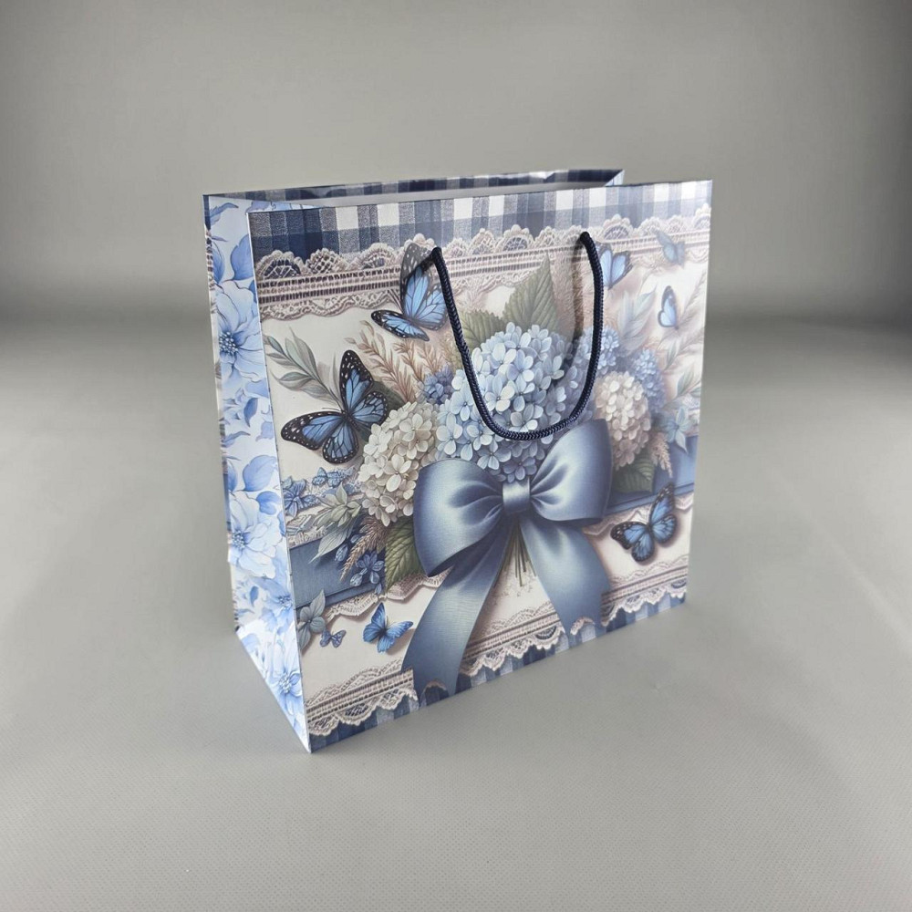 Пакет паперовий подарунковий квадратний 23*24*10 (артKV-091) (12 шт.) Харків - фото 1