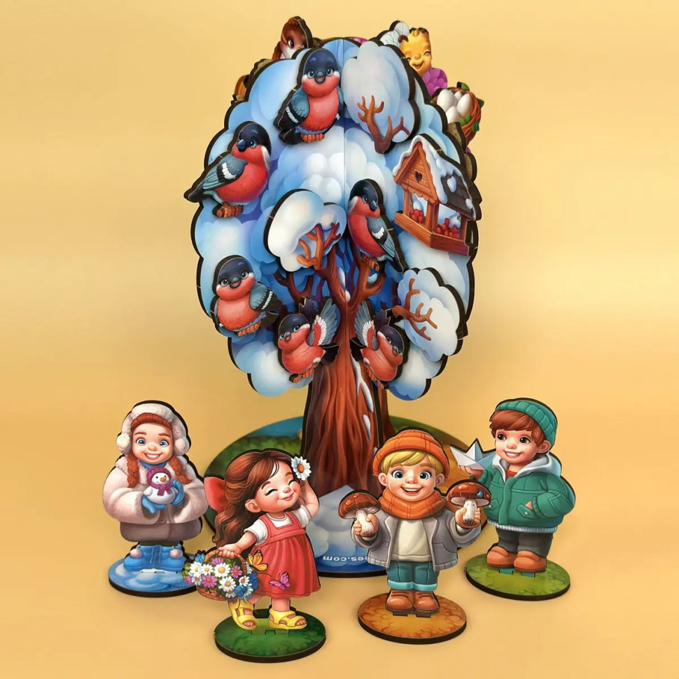 Дитяча настільна гра "Пори року абрикоса" (ПСД295) PSD295 дерев'яна Вінниця - фото 6