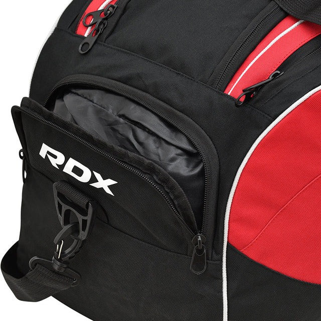 Спортивна сумка RDX R1 Duffel Bag with Backpack Straps Black/Red Каменское - изображение 8