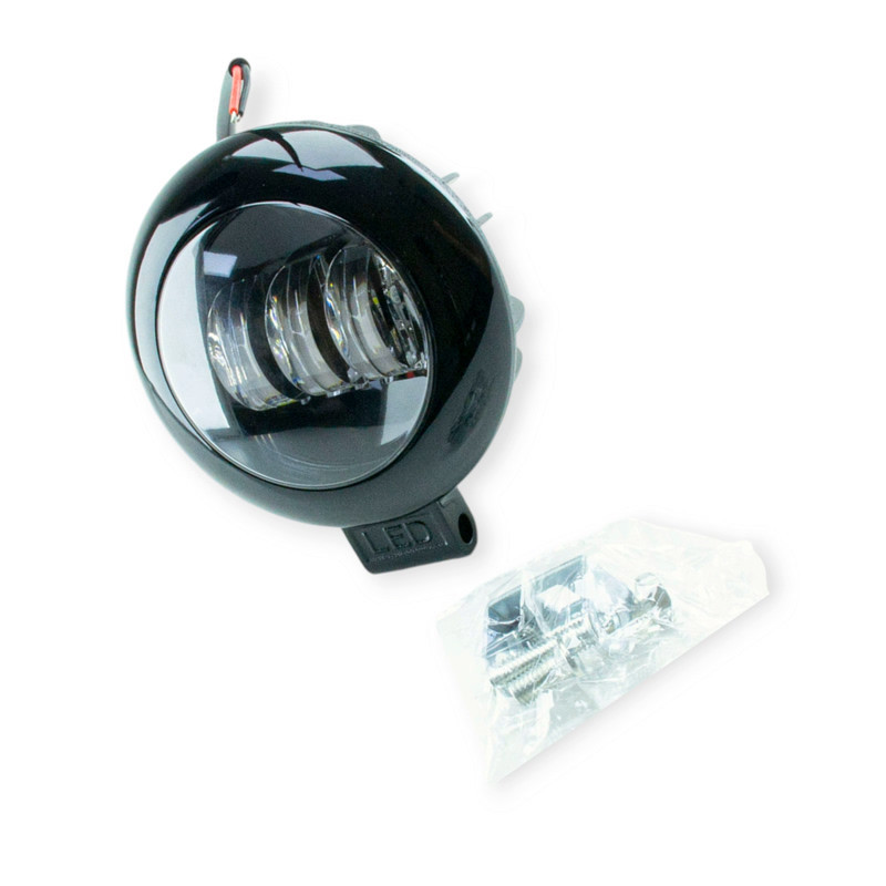 Фара LED кругла 120х50 (Дм Ш) 30W Black Optimal-L додаткова Мукачево - фото 1