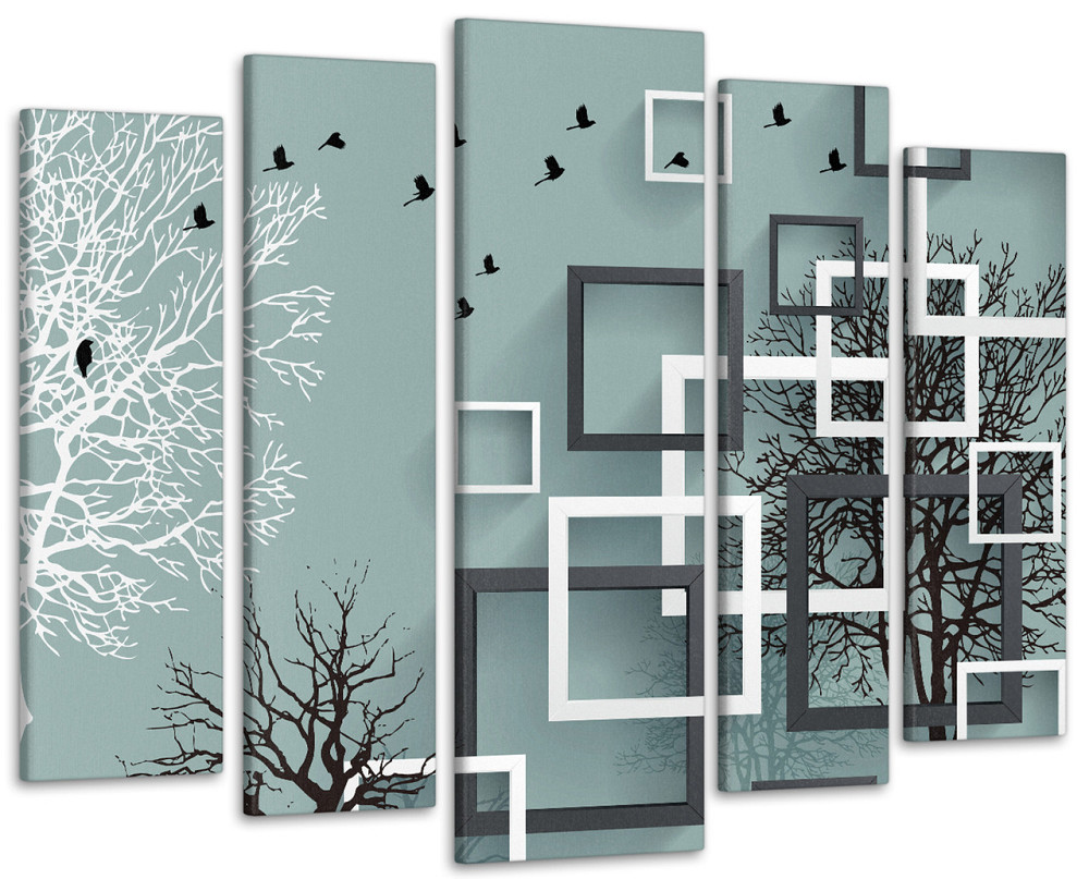 Модульна картина у вітальню / спальню Абстракція дерева Art-403_5 ( 80х118см ) Київ - фото 1