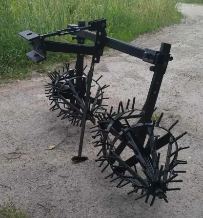 Культиватор-їжак 2-корпусний для мототрактора (3-точка, ширина 38–53 см) Харьков