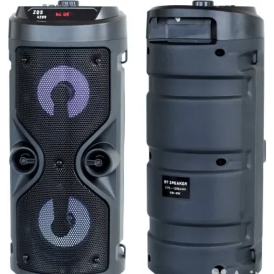 Портативна музична колонка Bluetooth ZQS-4210, потужний звук, підтримка TF-карти, FM, USB, LED підсвітка Одеса