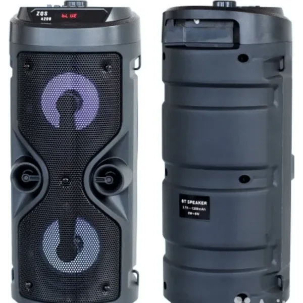 Портативна музична колонка Bluetooth ZQS-4210, потужний звук, підтримка TF-карти, FM, USB, LED підсвітка Одеса - фото 2