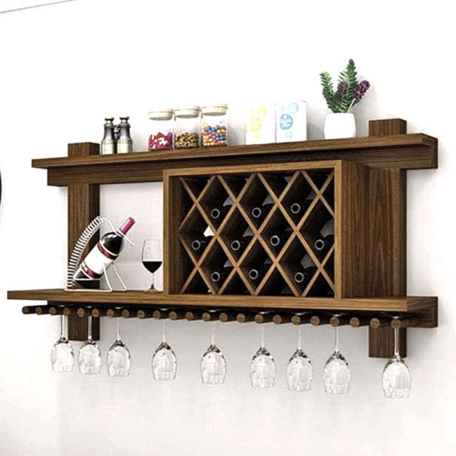 Настінна винна полиця "Хокуто 100" кориця Миколаїв - фото 1