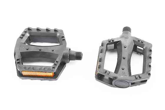 Педалі MTB 9/16" (80x80x25mm) пластикові, чорні (без підшипників) Київ