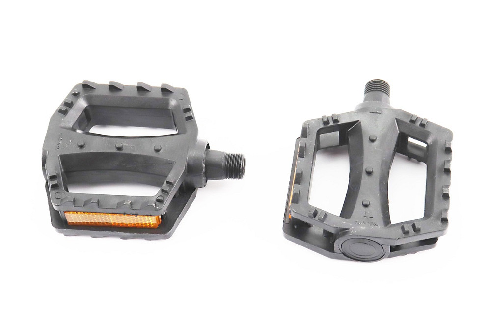 Педалі MTB 9/16" (80x80x25mm) пластикові, чорні (без підшипників) Київ - фото 1